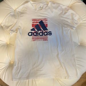 Adidas three stripe tee